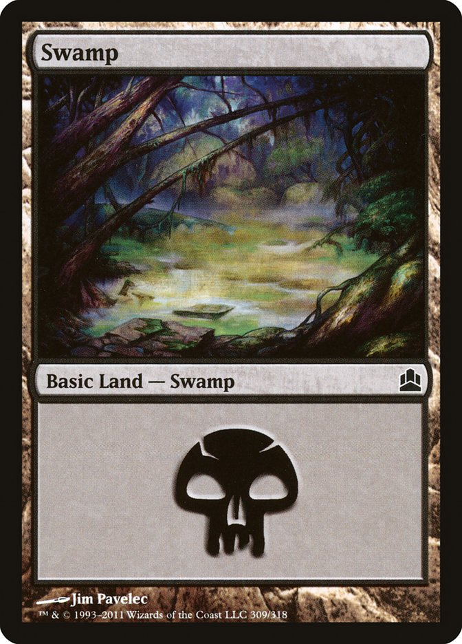 Swamp (309) [Commander 2011] | Tables and Towers