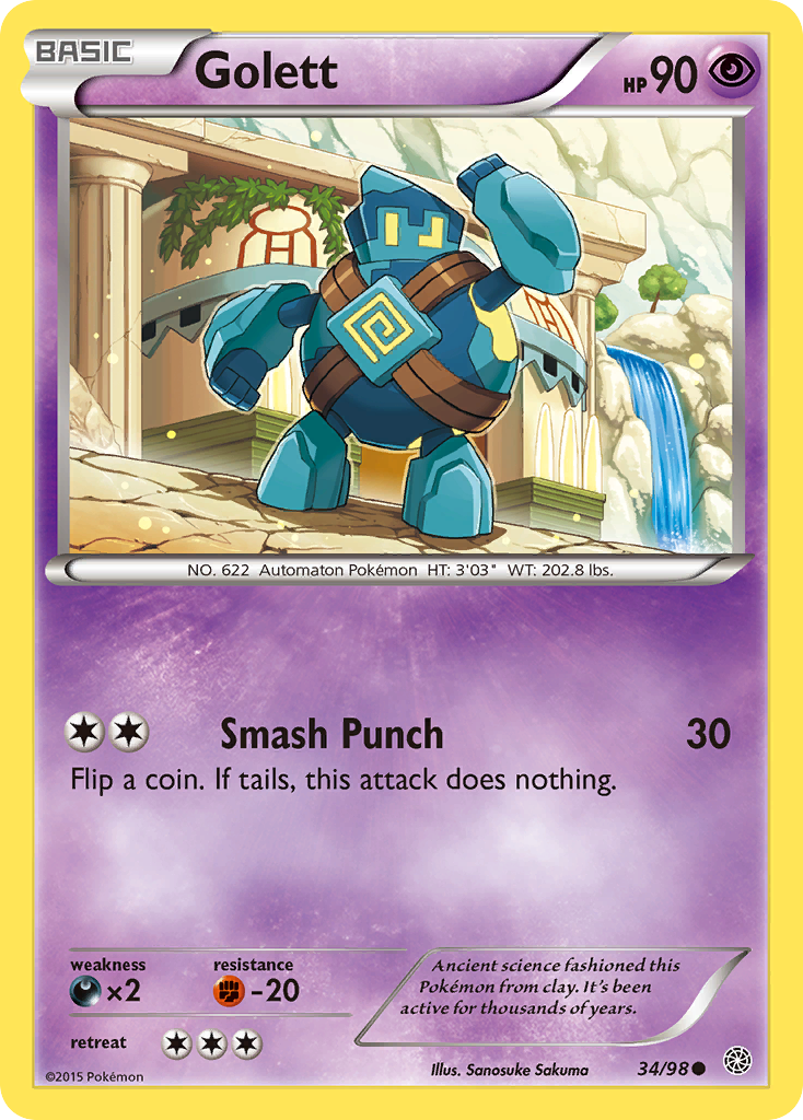 Golett (34/98) [XY: Ancient Origins] | Tables and Towers