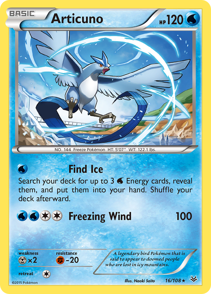 Articuno (16/108) [XY: Roaring Skies] | Tables and Towers