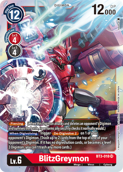 BlitzGreymon [BT3-018] [Release Special Booster Ver.1.5] | Tables and Towers