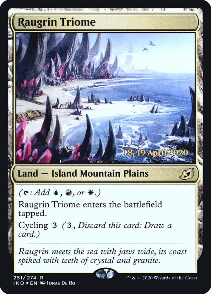 Raugrin Triome [Ikoria: Lair of Behemoths Prerelease Promos] | Tables and Towers