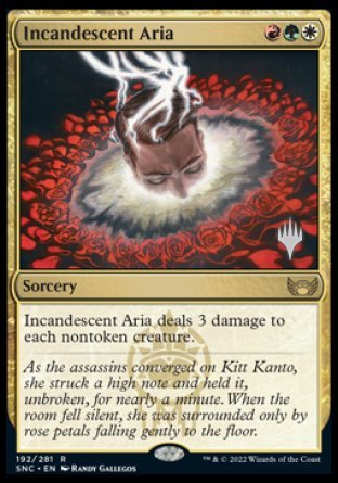 Incandescent Aria (Promo Pack) [Streets of New Capenna Promos] | Tables and Towers