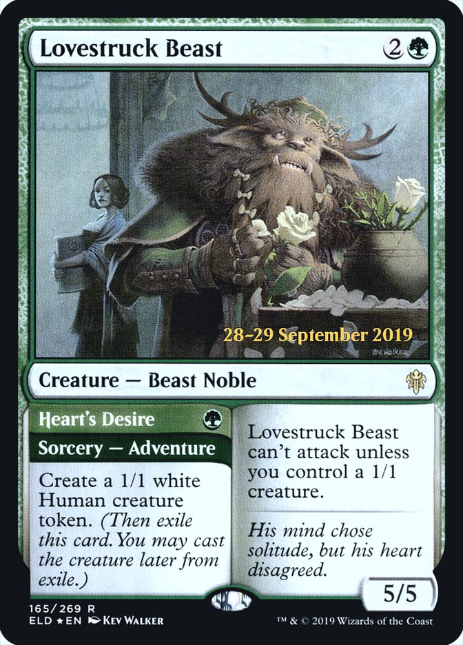 Lovestruck Beast // Heart's Desire [Throne of Eldraine Prerelease Promos] | Tables and Towers