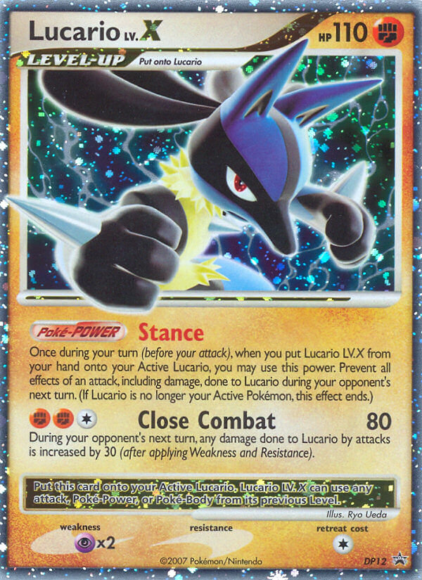 Lucario LV.X (DP12) [Diamond & Pearl: Black Star Promos] | Tables and Towers