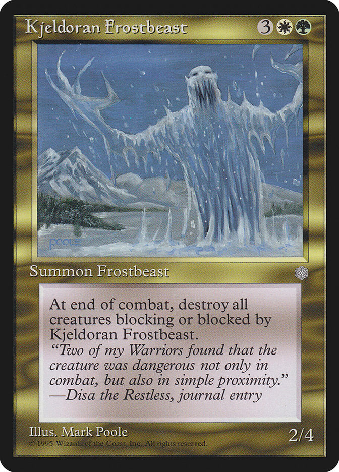 Kjeldoran Frostbeast [Ice Age] | Tables and Towers