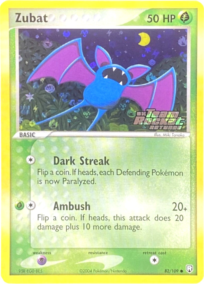 Zubat (82/109) (Stamped) [EX: Team Rocket Returns] | Tables and Towers