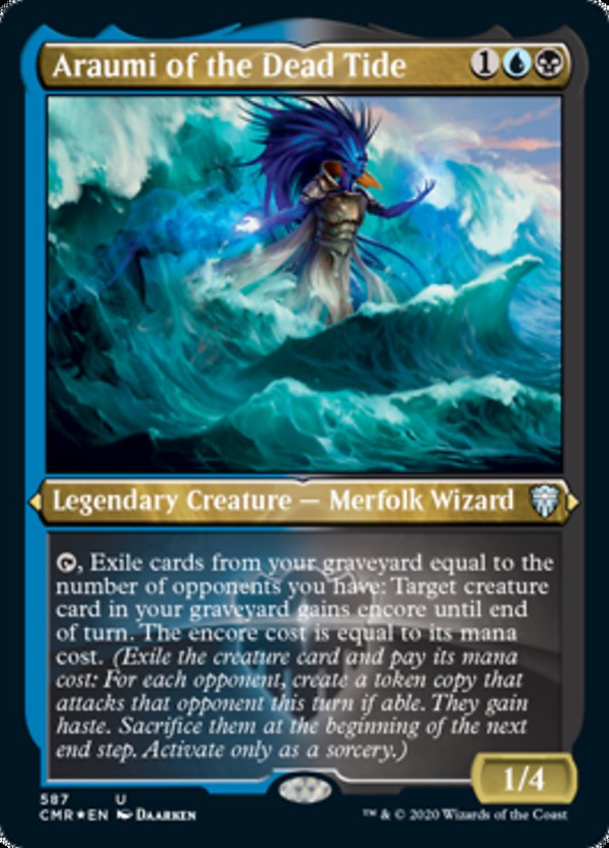 Araumi of the Dead Tide (Etched) [Commander Legends] | Tables and Towers