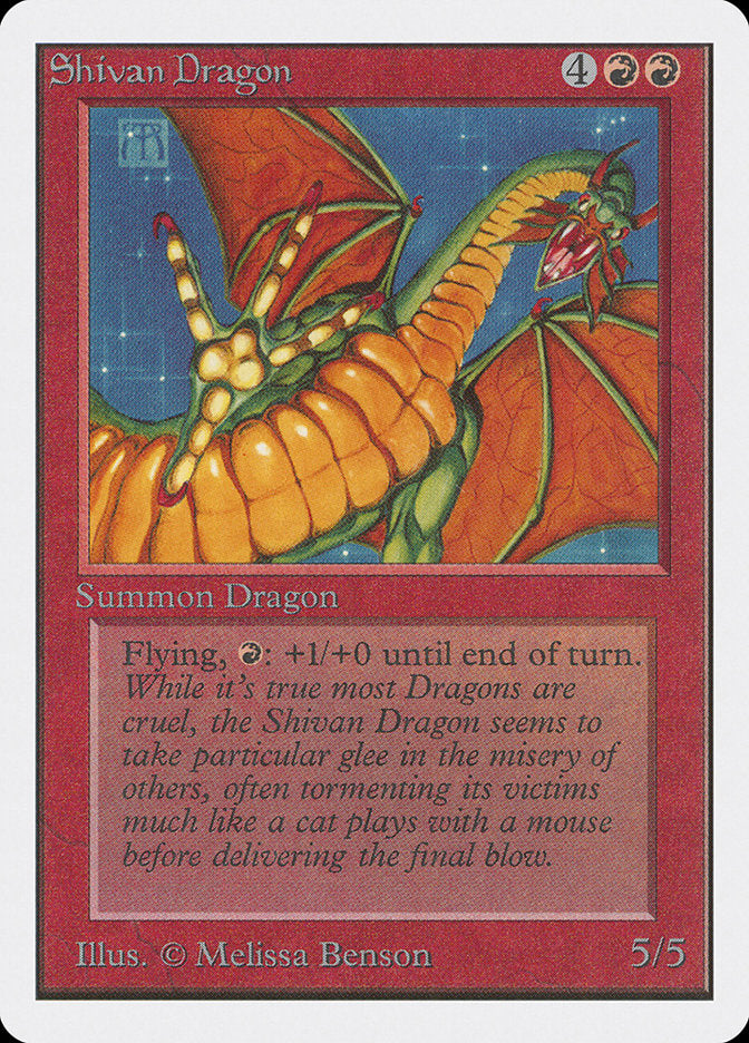 Shivan Dragon [Unlimited Edition] | Tables and Towers