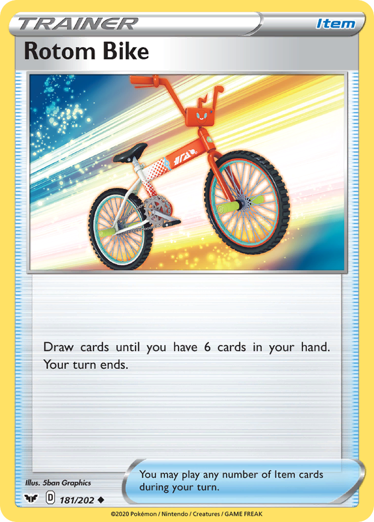 Rotom Bike (181/202) [Sword & Shield: Base Set] | Tables and Towers