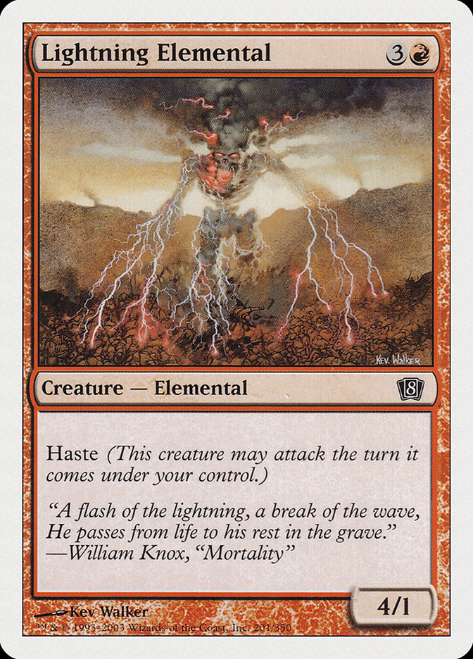 Lightning Elemental [Eighth Edition] | Tables and Towers