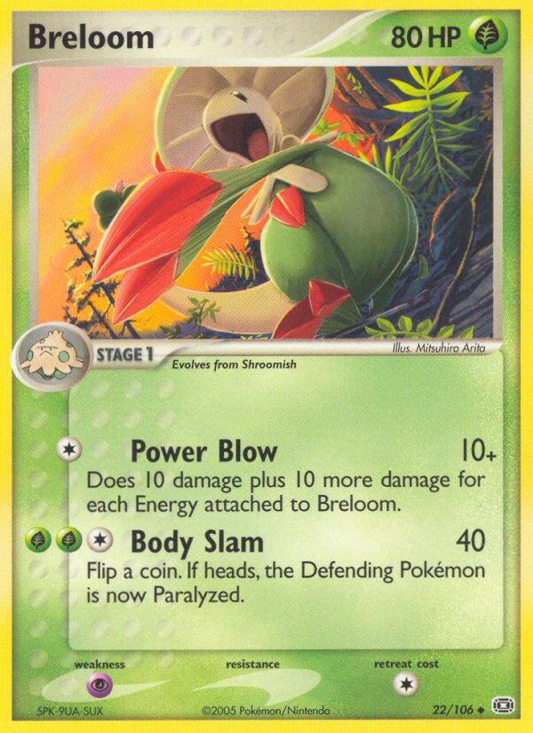 Breloom (22/106) [EX: Emerald] | Tables and Towers