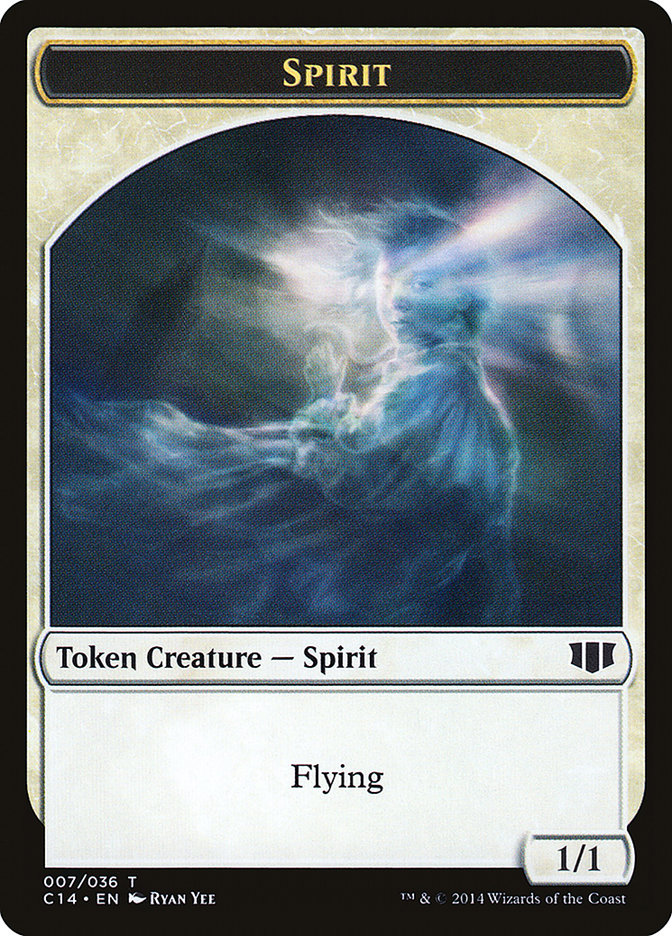 Soldier // Spirit Double-Sided Token [Commander 2014 Tokens] | Tables and Towers