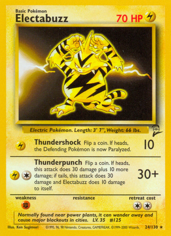 Electabuzz (24/130) [Base Set 2] | Tables and Towers