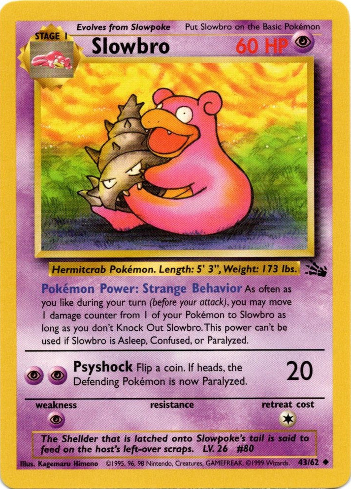 Slowbro (43/62) [Fossil Unlimited] | Tables and Towers