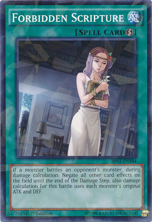 Forbidden Scripture [BP03-EN184] Shatterfoil Rare | Tables and Towers