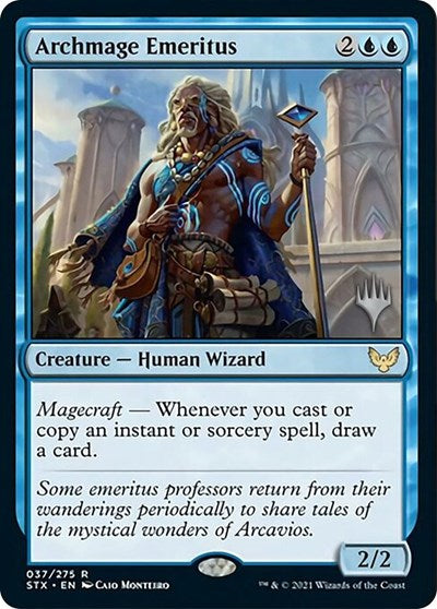 Archmage Emeritus (Promo Pack) [Strixhaven: School of Mages Promos] | Tables and Towers