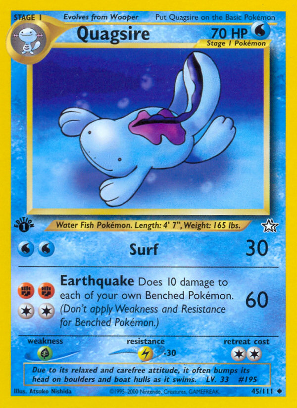 Quagsire (45/111) [Neo Genesis 1st Edition] | Tables and Towers