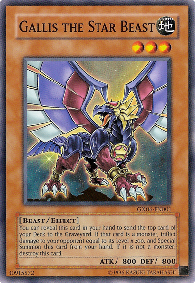 Gallis the Star Beast [GX06-EN001] Super Rare | Tables and Towers