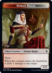 Human Rogue // Food (18) Double-Sided Token [Throne of Eldraine Tokens] | Tables and Towers