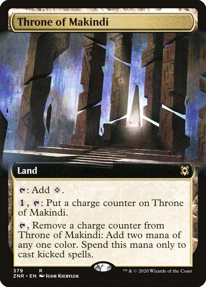 Throne of Makindi (Extended Art) [Zendikar Rising] | Tables and Towers