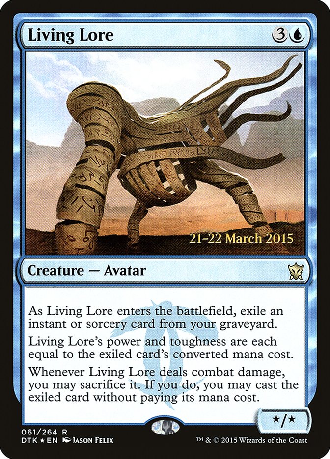 Living Lore [Dragons of Tarkir Prerelease Promos] | Tables and Towers