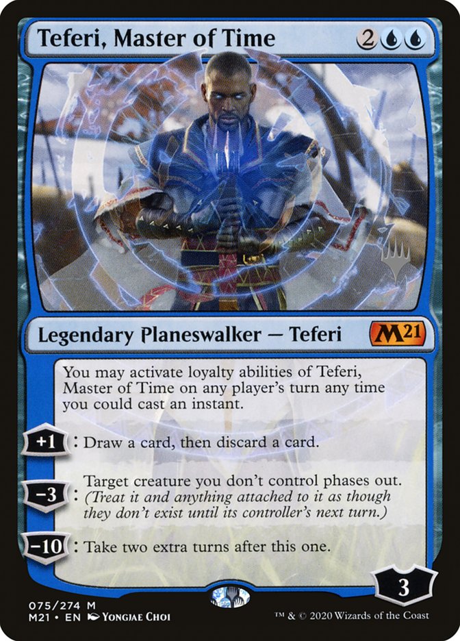 Teferi, Master of Time (Promo Pack) (75) [Core Set 2021 Promos] | Tables and Towers