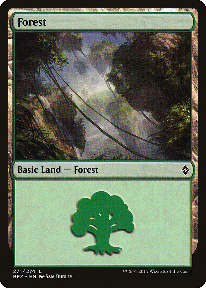 Forest (271) [Battle for Zendikar] | Tables and Towers