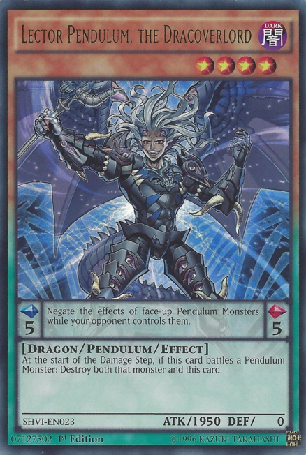 Lector Pendulum, the Dracoverlord [SHVI-EN023] Ultra Rare | Tables and Towers