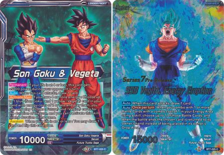 Son Goku & Vegeta // SSB Vegito, Energy Eruption (BT7-025_PR) [Assault of the Saiyans Prerelease Promos] | Tables and Towers