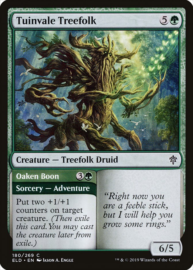 Tuinvale Treefolk // Oaken Boon [Throne of Eldraine] | Tables and Towers