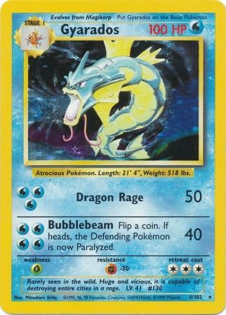 Gyarados (6/102) [Base Set Unlimited] | Tables and Towers