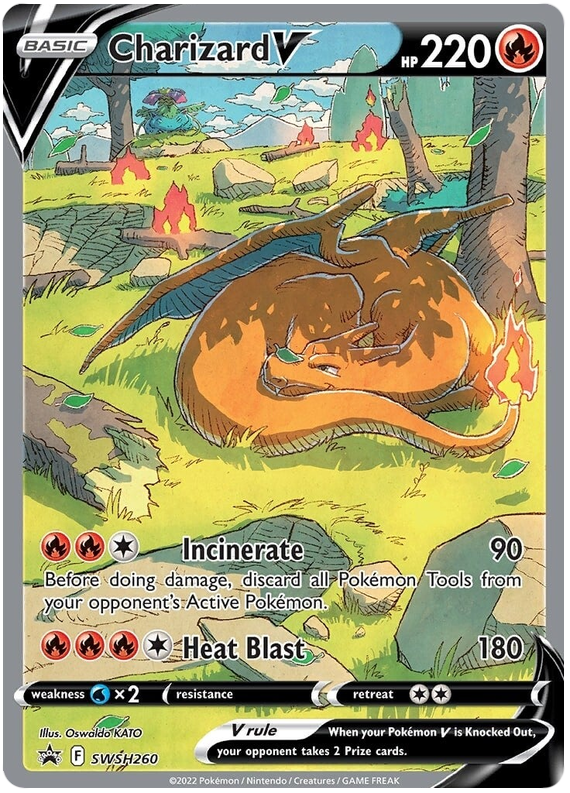 Charizard V (SWSH260) [Sword & Shield: Black Star Promos] | Tables and Towers