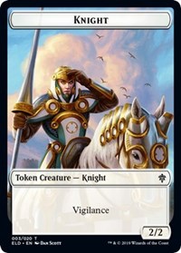 Knight // Food (15) Double-Sided Token [Throne of Eldraine Tokens] | Tables and Towers