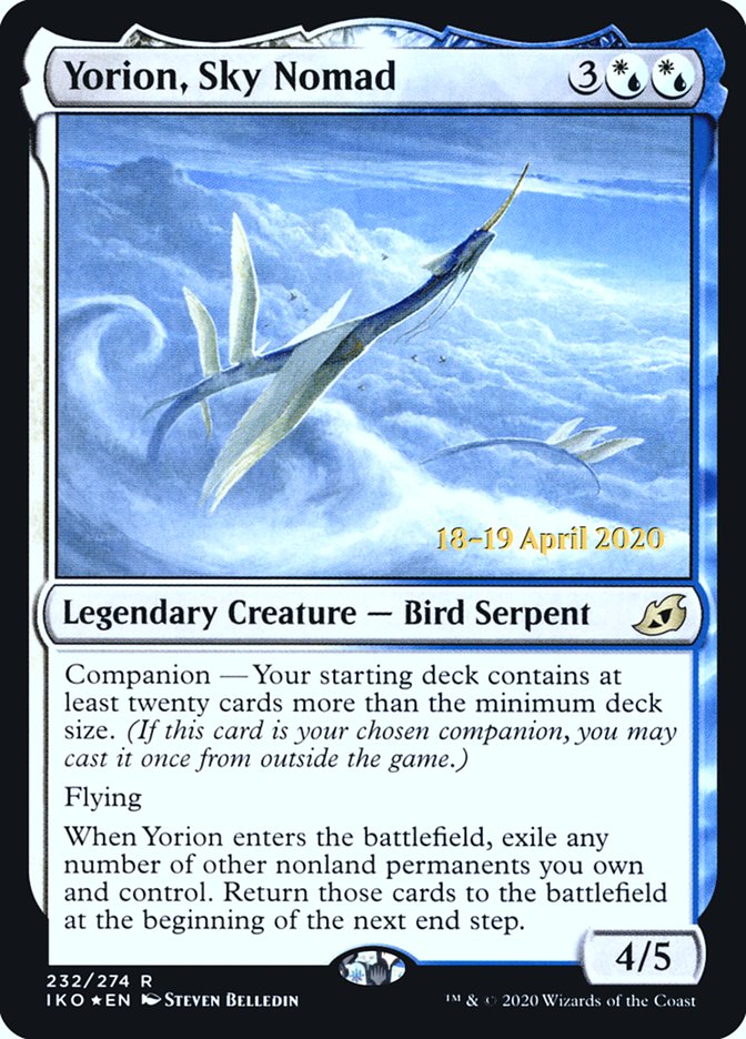 Yorion, Sky Nomad [Ikoria: Lair of Behemoths Prerelease Promos] | Tables and Towers