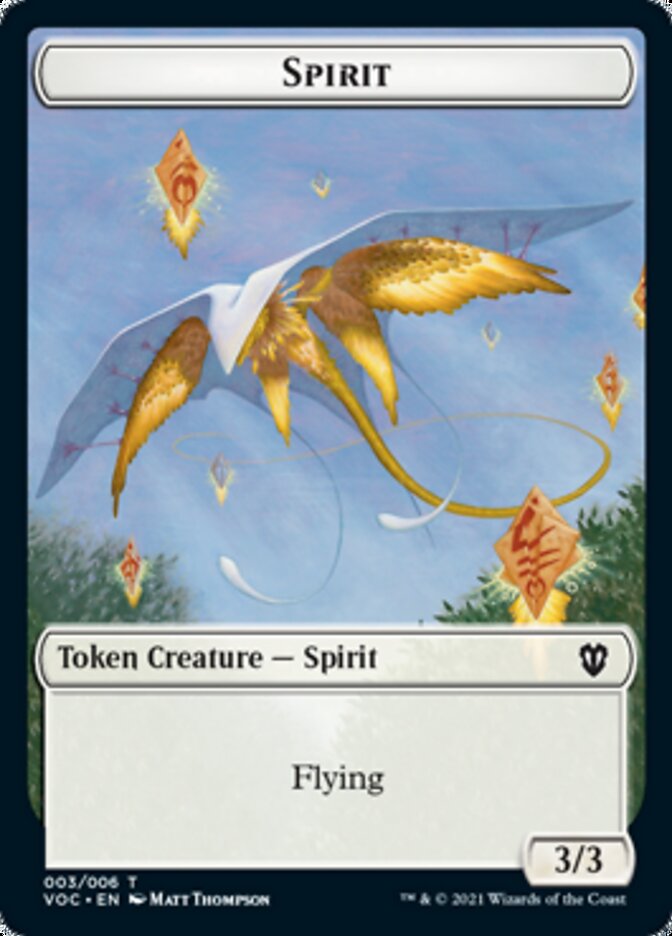 Spirit (003) // Thopter Double-Sided Token [Innistrad: Crimson Vow Commander Tokens] | Tables and Towers