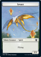 Spirit (003) // Thopter Double-Sided Token [Innistrad: Crimson Vow Commander Tokens] | Tables and Towers