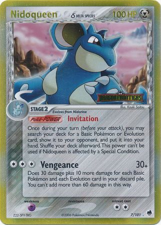 Nidoqueen (7/101) (Delta Species) (Stamped) [EX: Dragon Frontiers] | Tables and Towers