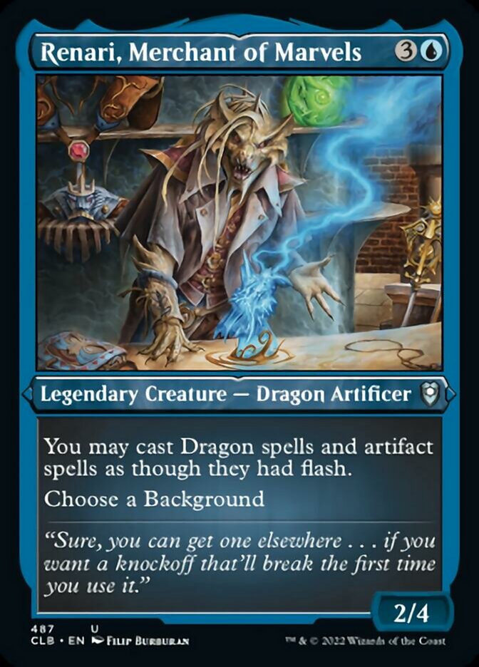 Renari, Merchant of Marvels (Foil Etched) [Commander Legends: Battle for Baldur's Gate] | Tables and Towers