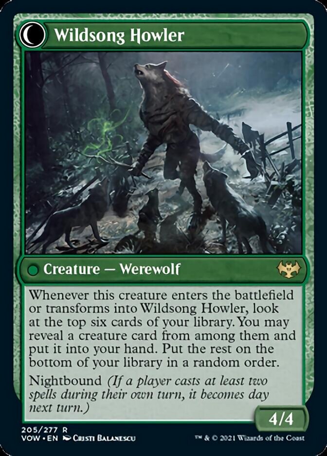 Howlpack Piper // Wildsong Howler [Innistrad: Crimson Vow] | Tables and Towers