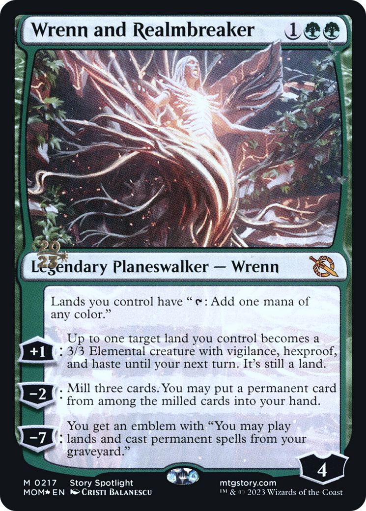 Wrenn and Realmbreaker [March of the Machine Prerelease Promos] | Tables and Towers