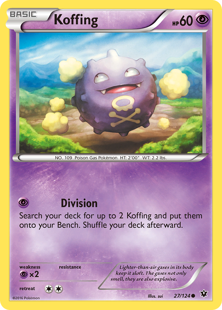 Koffing (27/124) [XY: Fates Collide] | Tables and Towers