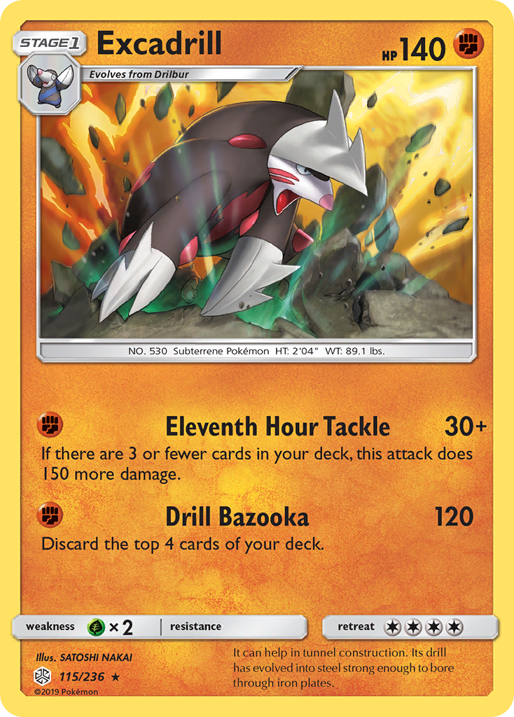 Excadrill (115/236) [Sun & Moon: Cosmic Eclipse] | Tables and Towers