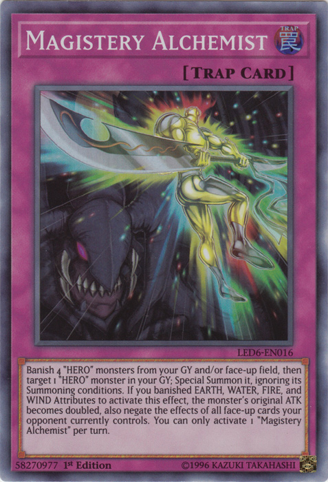 Magistery Alchemist [LED6-EN016] Super Rare | Tables and Towers