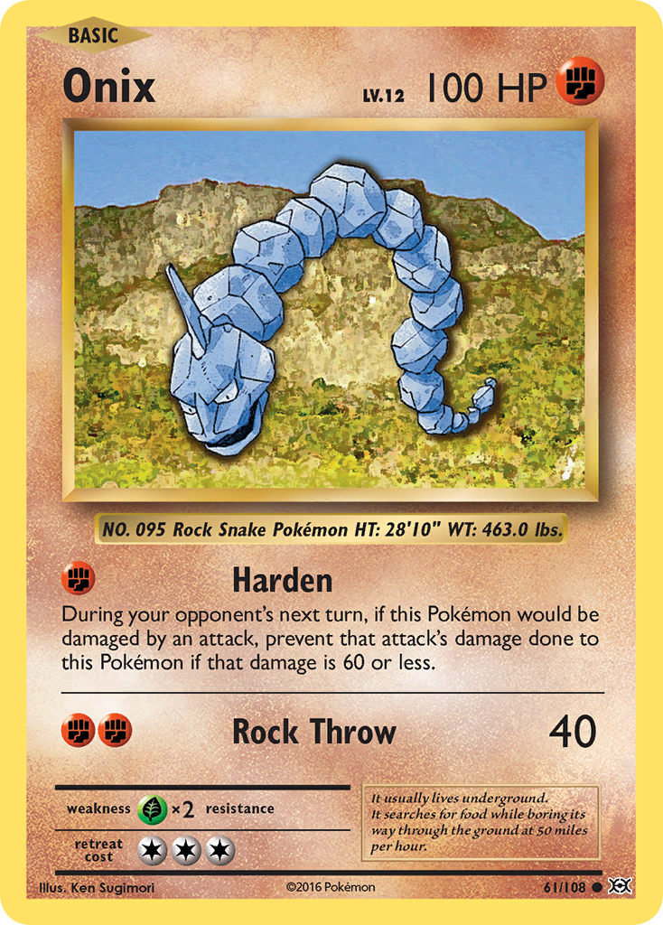 Onix (61/108) [XY: Evolutions] | Tables and Towers