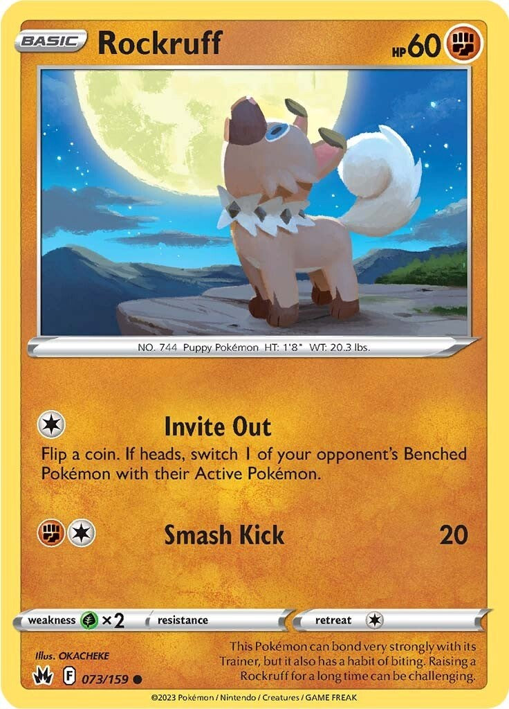 Rockruff (073/159) [Sword & Shield: Crown Zenith] | Tables and Towers