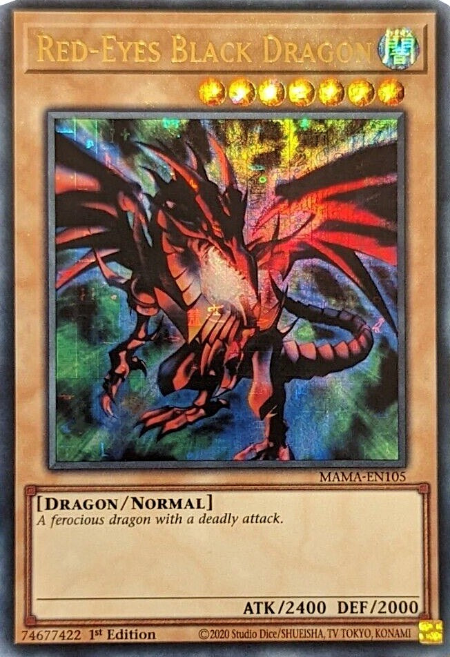 Red-Eyes Black Dragon [MAMA-EN105] Ultra Pharaoh's Rare | Tables and Towers