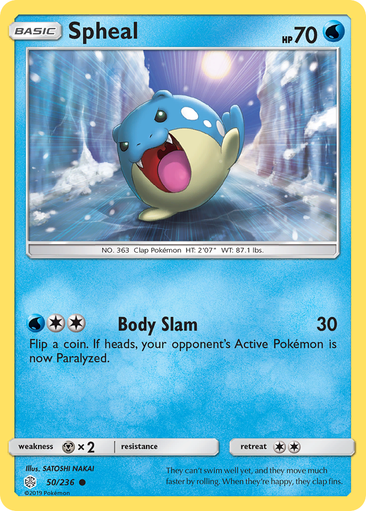 Spheal (50/236) [Sun & Moon: Cosmic Eclipse] | Tables and Towers