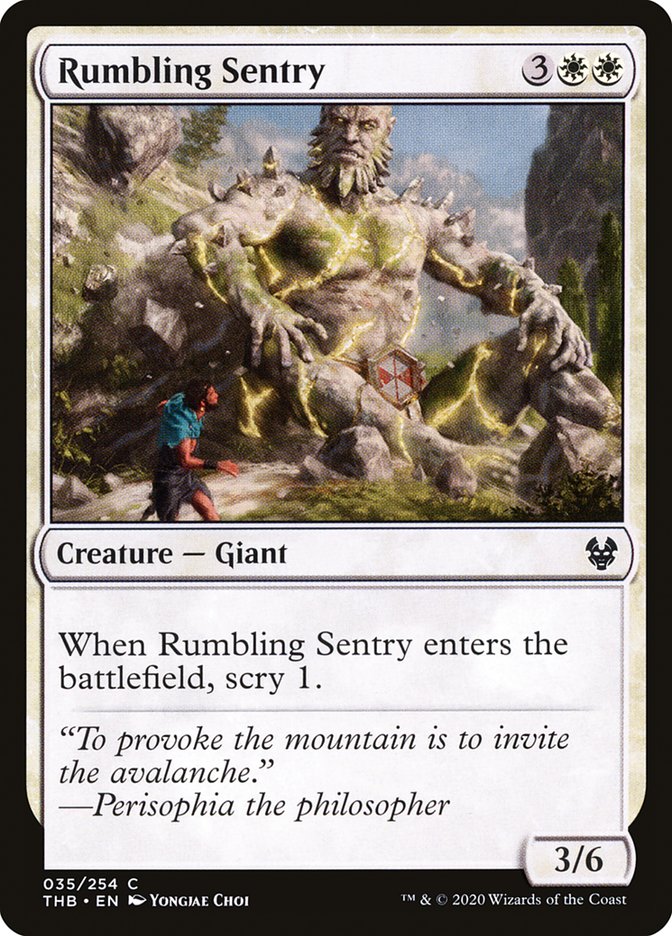 Rumbling Sentry [Theros Beyond Death] | Tables and Towers