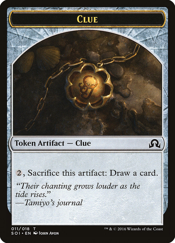 Clue Token (011/018) [Shadows over Innistrad Tokens] | Tables and Towers