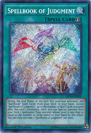 Spellbook of Judgment [MP14-EN039] Secret Rare | Tables and Towers